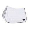 HORZE Marquess All Purpose Quilted Quick-Dry Saddle Pad with Crystal Trim - White - Horse view 4