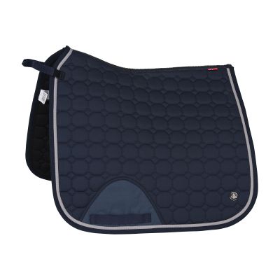 B Vertigo Zurich Quilted Quick-Dry Dust-Resistant Dressage Saddle Pad - Dark Navy - Horse
