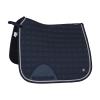 B Vertigo Zurich Quilted Quick-Dry Dust-Resistant Dressage Saddle Pad - Dark Navy - Horse view 1