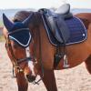 B Vertigo Zurich Quilted Quick-Dry Dust-Resistant Dressage Saddle Pad - Dark Navy - Horse view 4
