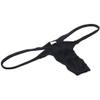 OROCOJUCO Men Modal Bulge Thong Underwear Male Slim Pouch T-back String Tangas 3-Pack(Black,Yellow,Light Blue) L view 3