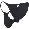 OROCOJUCO Men's Modal Cheeky Briefs Brazilain Bikini Underwear Ruched Back Skimpy Swimwear 3-Pack(Black) L view 2