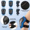 CELOID Kids Helmet Pad Set,Adjustable Kids Skateboard Bike Helmet Knee & Elbow Pads Wrist Guards 8-14yrs Youth Protective Gear Set for Girls Boys Bicycle Bike Roller Skating Scooter Rollerblade Sport view 4