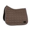 HORZE Marquess Quilted Quick-Dry Dressage Saddle Pad with Crystal Trim - Walnut - Horse view 1