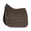 HORZE Marquess Quilted Quick-Dry Dressage Saddle Pad with Crystal Trim - Walnut - Horse view 3