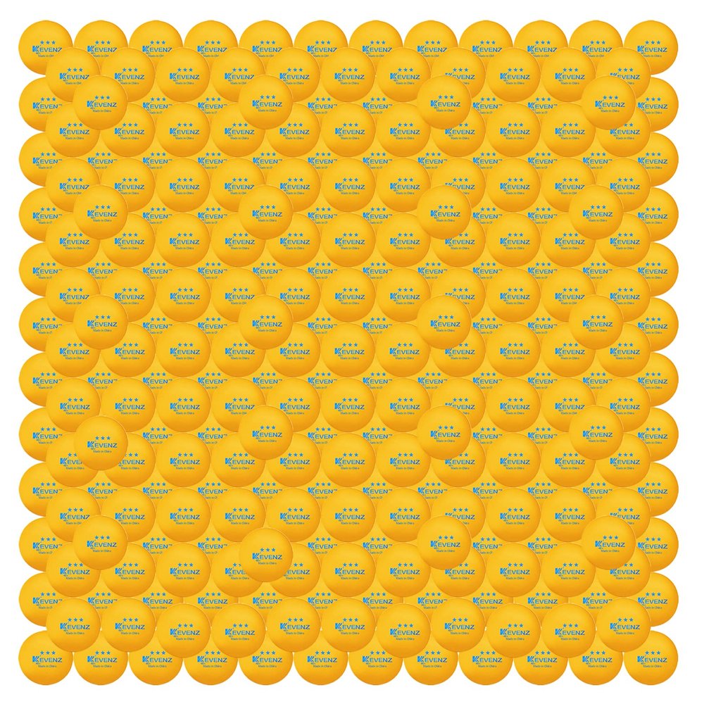 KEVENZ 1500-Pack 3 Star Ping Pong Balls,Advanced Table Tennis Ball,Bulk Outdoor Ping Pong Balls, Orange