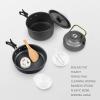 swiftrans Aluminum Outdoor Camping Cookware Set, Folding Cookset Camping Teapot and Pans Set EquipmentLightweight Pots, Pans with Mesh Set Bag for Backpacking, Hiking, Picnic view 3