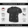Reset 4 Pack Workout Shirts for Men, Active Athletic Performance V Neck Gym T Shirts (Gray/Navy/Burgundy/Black, X-Large) view 2