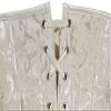 HNGHOU Women Corset Waist Training Corsets Lace Up Boned Underbust Corset Bustier Tops (Apricot, X-Large) view 4