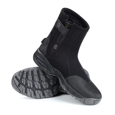 SARHLIO Neoprene Dive Boots 5mm Tall Zippered with Anti-Slip Rubber Sole Wetsuit Boots for Water Sports Scuba Diving Snorkeling (M5W6)