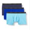 2(X)IST Mens Extreme Cotton Stretch 3 Pack 6'' Inseam Boxer Briefs, Varsity Navy/Surf The Web/Alaskan Blue, Medium US view 1