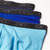 2(X)IST Mens Extreme Cotton Stretch 3 Pack 6'' Inseam Boxer Briefs, Varsity Navy/Surf The Web/Alaskan Blue, Medium US view 2