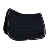 HORZE Marquess Quilted Quick-Dry Dressage Saddle Pad with Crystal Trim - Dark Navy - Horse view 1