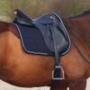 HORZE Marquess Quilted Quick-Dry Dressage Saddle Pad with Crystal Trim - Dark Navy - Horse view 4