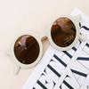 Fashion Kids Toddler Unisex Baby Retro Sunglasses Ultraviolet-proof Round Glasses Eyeglasses for Children 1-8T (White, One Size fits 1-8T) view 3