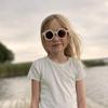 Fashion Kids Toddler Unisex Baby Retro Sunglasses Ultraviolet-proof Round Glasses Eyeglasses for Children 1-8T (White, One Size fits 1-8T) view 4