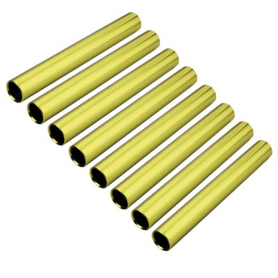 Muka 8 Packs Aluminum Track and Field Relay Batons Sticks Assorted Color Relay Running Race Outdoor Field Tools-Golden