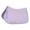 HORZE Adepto Padded All Purpose Quilted Equestrian Saddle Pad for Horses with Two-Tone Trim - Languid Lavender Purple - Horse view 1