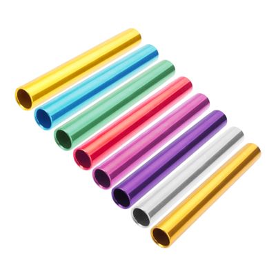 Muka 8 Packs Aluminum Track and Field Relay Batons Sticks Assorted Color Relay Running Race Outdoor Field Tools-Assorted2