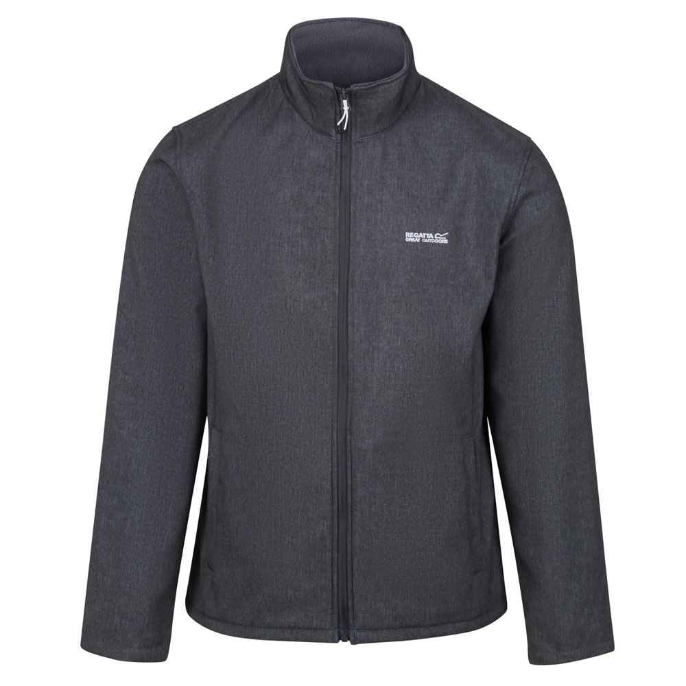 Regatta Mens Cera V Wind Resistant Soft Shell Jacket (XL) (Seal Grey Marl)