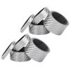 VGEBY Headset Stem Washer, 2 Set 5/10/15/20mm Lightweight Carbon Fiber Mountain Road Headset Front Fork Spacer Stem Washer Cycling Accessory(Silver) and Spare Supplies view 3