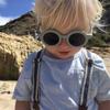 Fashion Kids Toddler Unisex Baby Retro Sunglasses Ultraviolet-proof Round Glasses Eyeglasses for Children 1-8T (Green, One Size fits 1-8T) view 2