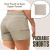 33,000ft Womens Golf Shorts Quick Dry for Women 5 Inch Inseam Ladies Shorts Stretch Packable Hiking Casual Shorts with 4 Pockets Taupe view 3