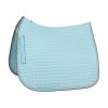 HORZE Adepto Quilted Quick-Dry Dressage Saddle Pad for Horses with Two-Tone Trim - Canal Blue - Horse view 1
