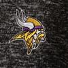 Antigua Men's Heather Black Minnesota Vikings Fortune Quarter-Zip Pullover Jacket view 4