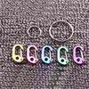 ABCOOL 7PCS Keychain Keyring Clips Mini Carabiner - 1 inch Micro Tiny Small Fixed Eye Hole Paracord Aluminum Hooks for Home Rv Camping Fishing Hiking Traveling and Sports Outdoors view 2