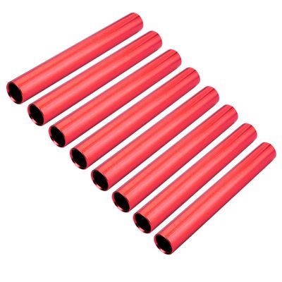 Muka 8 Packs Aluminum Track and Field Relay Batons Sticks Assorted Color Relay Running Race Outdoor Field Tools-Red