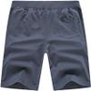 QPNGRP Mens Stretch Shorts Drawstring Zipper Pockets Elastic Waist Irongray 34 view 3