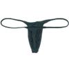 OROCOJUCO Men Modal Bulge Thong Underwear Male Slim Pouch T-back String Tangas 3-Pack(Black,Dark Green,Pink) L view 2