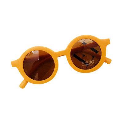 Fashion Kids Toddler Unisex Baby Retro Sunglasses Ultraviolet-proof Round Glasses Eyeglasses for Children 1-8T (Yellow, One Size fits 1-8T)