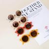 Fashion Kids Toddler Unisex Baby Retro Sunglasses Ultraviolet-proof Round Glasses Eyeglasses for Children 1-8T (Yellow, One Size fits 1-8T) view 4