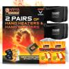 T Built Hand Heaters Wristbands Heated Wrist Wrap 8+ Hours Warmth Hand Heating Pad for Wrist Warmers 2 Pack of Wristbands with 4 Disposable Warmers for Hands and Feet - Winter Essentials view 2