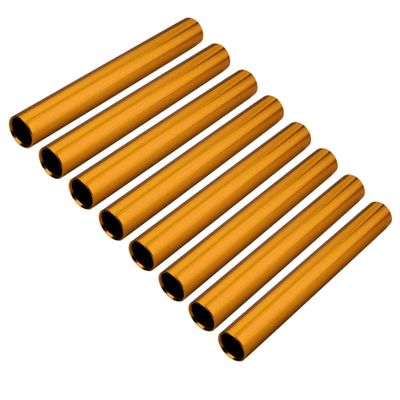 Muka 8 Packs Aluminum Track and Field Relay Batons Sticks Assorted Color Relay Running Race Outdoor Field Tools-Orange