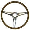 Scott Drake S1MS-3600-WG146 GT350 Style Wood & Aluminum 14" 6 Hole Steering Wheel view 1