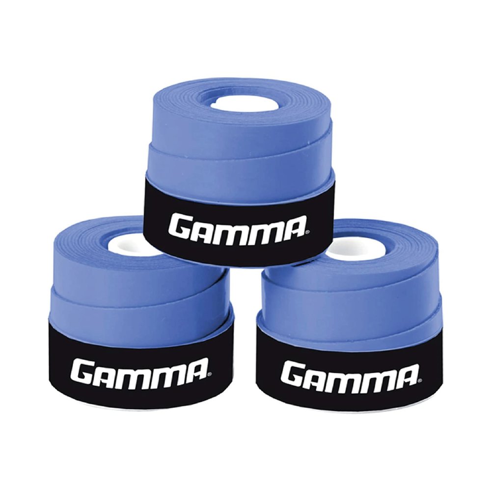 Gamma Sports Supreme Tac Baseball Grip Wrap (3 Pack) Tacky, Absorbent, Non-Slip, Easy to Apply Great for Any Size Handle, Aluminum or Wood Bat, Blue