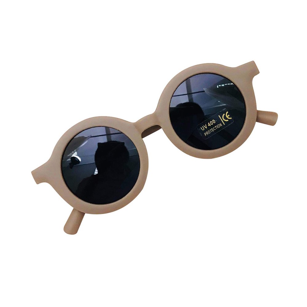 Fashion Kids Toddler Unisex Baby Retro Sunglasses Ultraviolet-proof Round Glasses Eyeglasses for Children 1-8T (Coffee, One Size fits 1-8T)