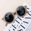 Fashion Kids Toddler Unisex Baby Retro Sunglasses Ultraviolet-proof Round Glasses Eyeglasses for Children 1-8T (Coffee, One Size fits 1-8T) view 3