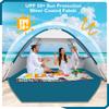COMMOUDS Beach Tent Sun Shade for 3/4-5/6-7/8-10 Person, UPF 50+ Beach Sun Shelter Canopy Tent, Lightweight, Easy Set Up and Carry view 4