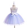 Weileenice Lilac Purple Flower Girl Dress Pastel Tulle 3D Embroidery Princess Pageant Wedding Party Dresses 7 8 Kids Formal Lace Bridesmaid Photo Shoot Prom Birthday Ball Gown Lavender Ceremony view 2