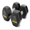 ZIVA Premium Hex Dumbbells  25 lb Pair Commercial Grade Rubber Urethane Coated Free Weights for Strength Training, Weightlifting, Home Gym  Durable Steel Core | Ship by Piece view 1