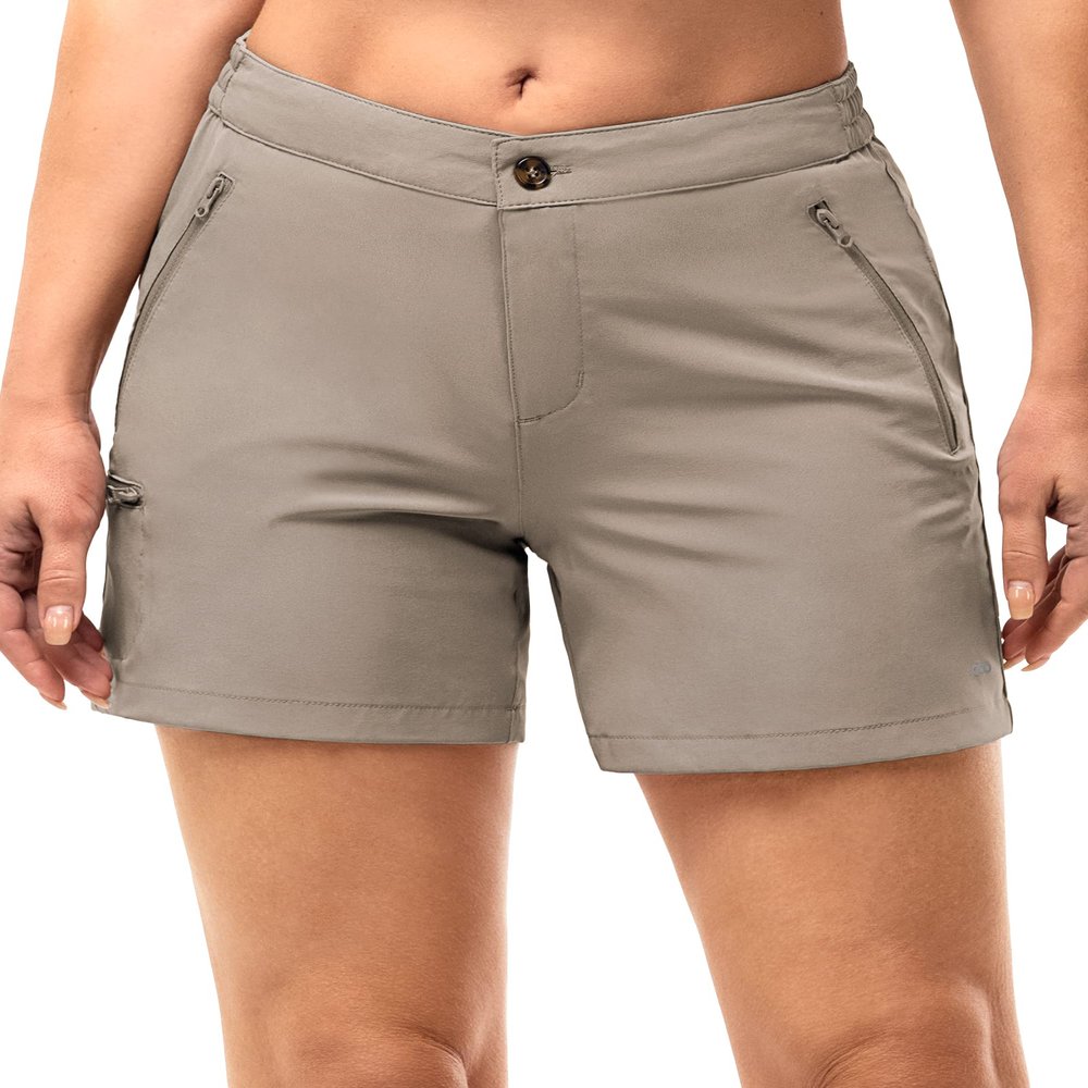 33,000ft Womens Golf Shorts Quick Dry for Women 5 Inch Inseam Ladies Shorts Stretch Packable Hiking Casual Shorts with 4 Pockets Fossil