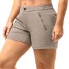 33,000ft Womens Golf Shorts Quick Dry for Women 5 Inch Inseam Ladies Shorts Stretch Packable Hiking Casual Shorts with 4 Pockets Fossil view 2