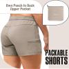 33,000ft Womens Golf Shorts Quick Dry for Women 5 Inch Inseam Ladies Shorts Stretch Packable Hiking Casual Shorts with 4 Pockets Fossil view 3