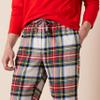Amazon Essentials Men's Flannel Pant and Long-Sleeve T-Shirt Pajama Set, Red Tartan Plaid, X-Large view 4