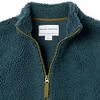 Amazon Essentials Boys' Polar Fleece Lined Sherpa Full-Zip Jackets, Dark Green, XS view 2