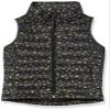 Amazon Essentials Toddler Girls' Lightweight Water-Resistant Packable Puffer Vest, Black Stars, 2T view 1